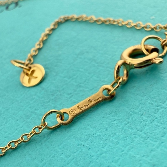 Tiffany & Co. Blue Topaz Paloma Studio Necklace in 18k Yellow Gold 16-18” - Picture 5 of 7